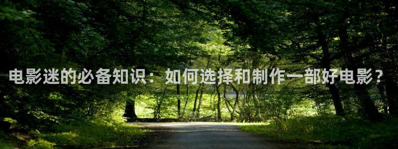 摩登7平台注册：电影迷的必备知识：如何选择和制作一部好电影？